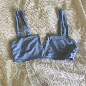 Aerie blue bandeau swim top